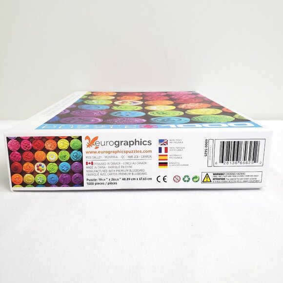 Cupcake Rainbow 1000 Piece Jigsaw Puzzle Eurographics EUC Complete - Picture 5 of 10